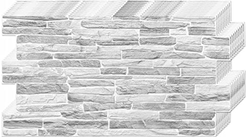 Deccart - 3D Wandpaneele Deckenplatten Deckenverkleidung Paneele PVC Wandverkleidung Wall Deko Panel Wand Panels Wandplatten Küche, Schlafzimmer, Wohnzimmer, Küchenrückwand | Silver Rock | 6 Stück von Deccart