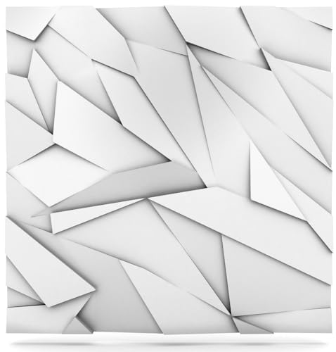 Deccart - 3D Wandpaneele 60x60 cm - Paneele Wand Wall Panels Deko Wandverkleidung Innen Panel Deckenverkleidung Decke Deckenpaneele Platten Styropor EPS-Polystyrol Sapphire 2.16 m², 6 Stück, weiß von Deccart