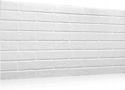 Deccart 3D Wandpaneele Wandverkleidung 100x50cm | Deckenpaneele Polystyrol | weißer Ziegel (4) von Deccart