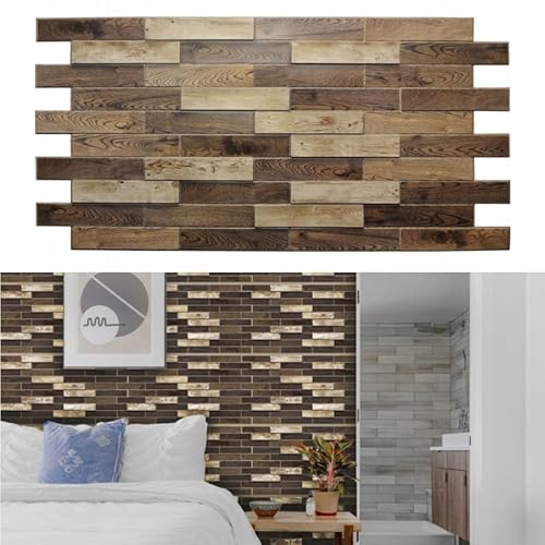 Deccart - 3D Wandpaneele aus PVC Platte | Wandverkleidung | Holzoptik | Wanddeko für Küche, Badezimmer, Wohnzimmer | OLD TREE | 10 Stück von Deccart