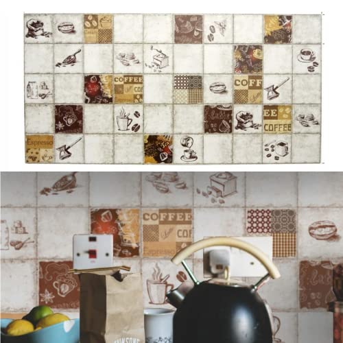 Deccart - 3D Wandpaneele aus PVC Platte | Wandverkleidung | Wanddeko für Küche und Küchenrückwand | Espresso | 10 Stück von Deccart