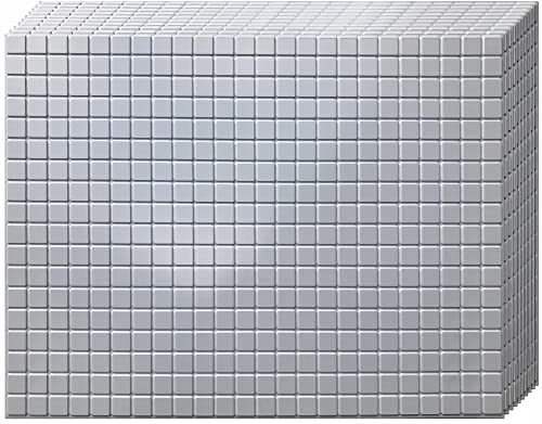 Deccart PVC Wandverkleidung Wandpaneele 3D Deko Fliesen Verkleidung 44x58 cm| für Küche, Badezimmer, Wohnzimmer DW09 (8 Stück) von Deccart