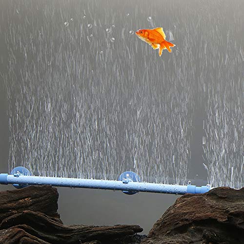 Decdeal Aquarium Röhrenform Blase Wand Fisch Tank Luftstein Ausströmer mit Saugnapf Größe Optional von Decdeal