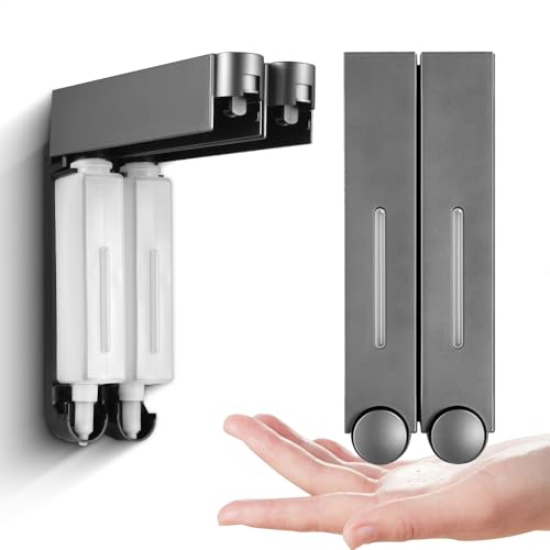 Decdeal Seifenspender, Wandmontage, 420 ml, für Badezimmer, Waschlotion, Händedesinfektionsmittel, Duschspender für Küche, Familienhotel Decdeal Seifenspender, Wandmontage, 420 ml, für Badezimmer, Waschlotion, Händedesinfektionsmittel, Duschspender für Küche, Familienhotel von Decdeal