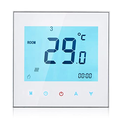 Decdeal WiFi Intelligente Thermostate Smart Raumthermostat Thermostat Fußbodenheizung,Wöchentlich Programmierbar/Touch-Steuerung/Mobile Steuerung/App-Steuerung,Für Wassererwärmung 5A von Decdeal