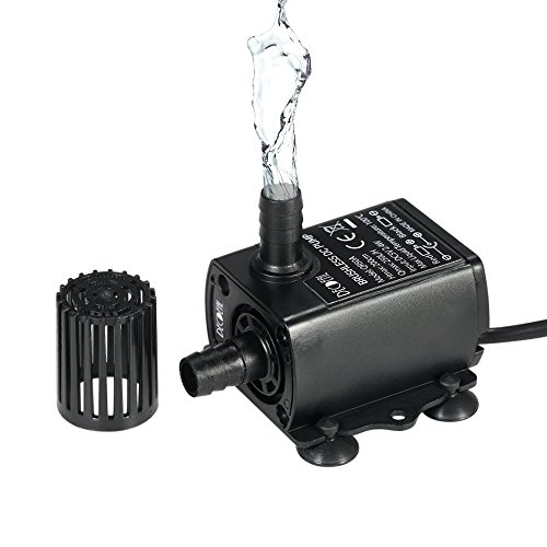 Decdeal USB Tauchpumpe Teichpumpe Aquarium Wasserpumpe für Teiche, Garten, Brunnen 2.4W / 4.8W Optional Inkl. Filter von Decdeal