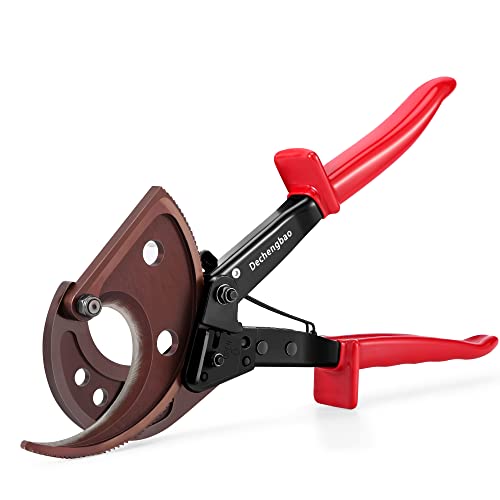 Ratschenschneider, Dechengbao HS520A Hochleistungs-Drahtschneider für Aluminium-Kupferkabel bis zu 400 mm², Ratschenkabelschneider von Dechengbao