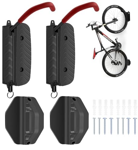 Dechoga 2 Stücke Wandhalterung Fahrrad - Schwenkbare Fahrradständer Winkel und Wandabstand Einstellbar für die Garage, MTB, Rennrad, Fahrradhalter Aufbewahrung von Dechoga