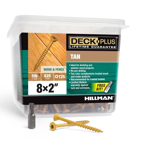 Hillman Fasteners 48414 Deck Screws, Tan, 625 Count Hillman Fasteners 48414 Deck Screws, Tan, 625 Count von Deck Plus