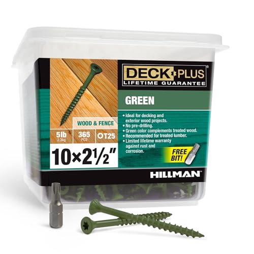Hillman gurthalteband 48402 5 LB 10 x 2,5 grün deckscrew von Deck Plus