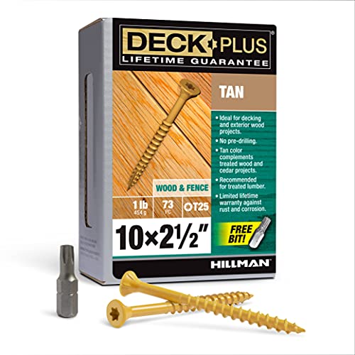 Hillman gurthalteband 48415 LB 2–1/2 x 10 Schraube von Deck Plus