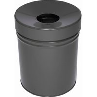 TKG Abfallbehälter FIRE EX mit gleichfarbigem Deckel 30l, Graphit von TKG