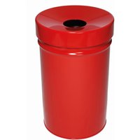 TKG Abfallbehälter FIRE EX mit gleichfarbigem Deckel 60l, Rot von TKG