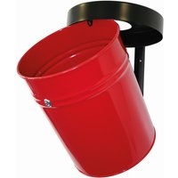 TKG Abfallbehälter FIRE EX Wandanbringung 30l, Rot von TKG