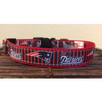 3/4" New England Patriots Hundehalsbänder von DeckerDawgDesigns