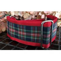Kariertes Hundehalsband von DeckerDawgDesigns