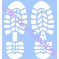 Appalachian Trail At-Boot-Print Permanent Vinyl Decal Sticker 15 X 5 cm von Deckercm