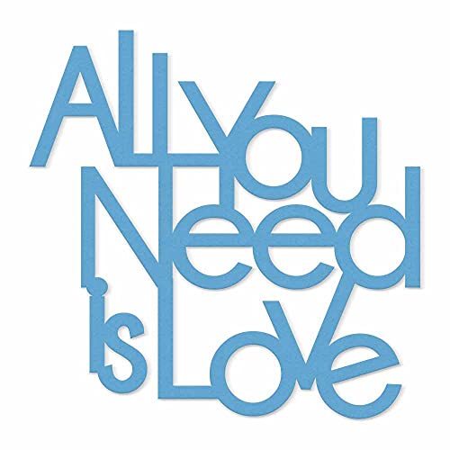 All you Need is Love Wanddekoration aus Holz, Wanddekoration für Wohnzimmer, Schlafzimmer, Dekoration für Zuhause, Partys, Veranstaltungen von Declea Home Decor