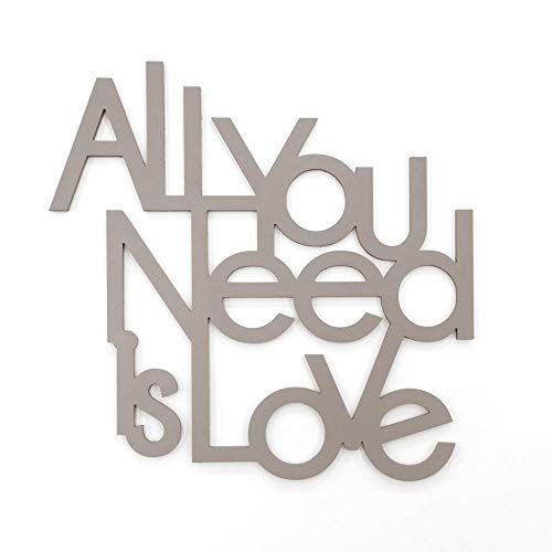 All you Need is Love Wanddekoration aus Holz, Wanddekoration für Wohnzimmer, Schlafzimmer, Dekoration für Zuhause, Partys, Veranstaltungen von Declea Home Decor