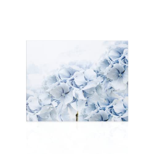 Declea Home Decor CN033SS21 Kunstdruck auf Leinwand, Blumenmuster, moderne Wandbilder, Blau, modernes Bild, Druck, fertig zum Aufhängen, mit Holzrahmen, mehrfarbig, 80 x 60 cm von Declea Home Decor