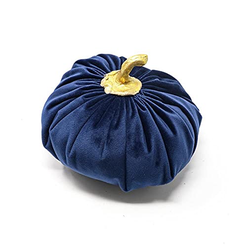 Declea Home Decor FT009FW21-big-Blue Dekorative Kürbis, Wildleder, blau, Grande von Declea Home Decor