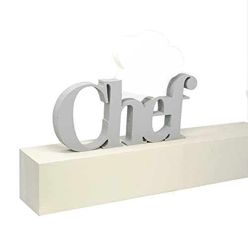 Dekoration aus Holz Chef Küche – Schriftzug für die Küche, Möbelstück, Dekoration für Küche und Bar von Declea Home Decor