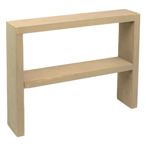 Declea Etagere aus Holz, 2 Etagen für Dosen und Behälter, Kücheneinrichtung, Dekoration und Organizer für Küche, handgefertigt, Wohnkultur von Declea Home Decor