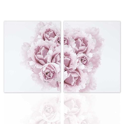 Declea Bild Double Flower Origineller und zarter Druck - moderne Einrichtung für Wohnzimmer Dekoratives Bild von Declea