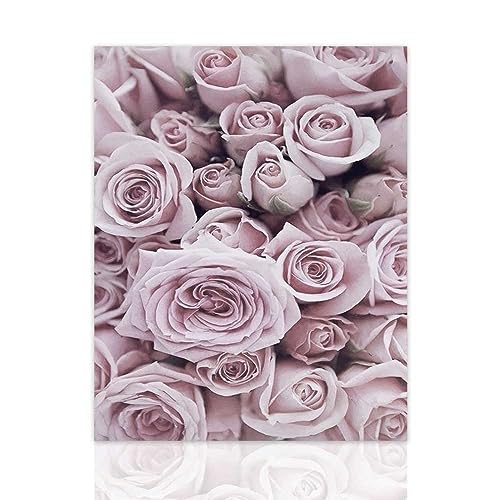 Declea Bild mit gemalten Blumen – modernes Dekor, Druck auf hochwertigem Papier von Declea