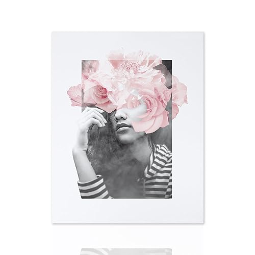 Declea Elegantes Bild mit abstrakten Blumen, moderner Druck Lovely Girl – Wohnkultur Wohnzimmer Dekorativer Druck Made in Italy von Declea