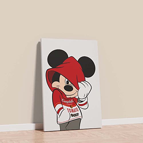 Declea Moderne Malerei Glamour-Druck Mickey Tomato Soup - moderne Wohnkultur Bild für Wohnzimmer Dekoration Haus von Declea