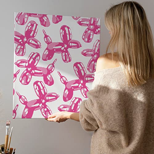 Declea Modernes Bild Glamour Pink Balloons - Moderne Wohnkultur Bild für Wohnzimmer Dekoration Wohnzimmer von Declea