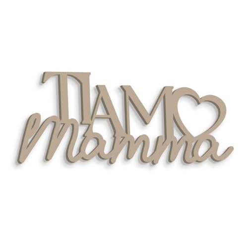 Geschrieben aus Holz mit Spruch Ich Liebe Mutter - Dekoration zu Hause Geschenkidee Dekorative Handarbeit Möbel Dekoration Geschrieben aus Holz mit Spruch Ich Liebe Mutter - Dekoration zu Hause Geschenkidee Dekorative Handarbeit Möbel Dekoration von Declea
