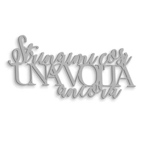 Wanddekoration aus Holz Stringimi so dekoratives Schild, Schriftzug zum Aufhängen an der Wand des Hauses, handgefertigtes Möbelstück Wanddekoration aus Holz Stringimi so dekoratives Schild, Schriftzug zum Aufhängen an der Wand des Hauses, handgefertigtes Möbelstück von Declea