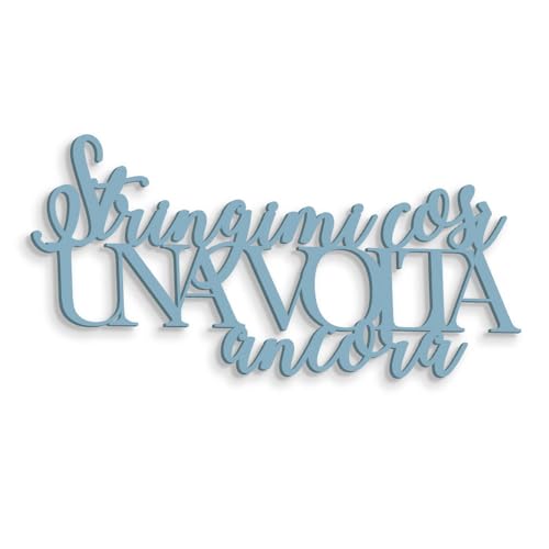 Wanddekoration aus Holz Stringimi so dekoratives Schild, Schriftzug zum Aufhängen an der Wand des Hauses, handgefertigtes Möbelstück Wanddekoration aus Holz Stringimi so dekoratives Schild, Schriftzug zum Aufhängen an der Wand des Hauses, handgefertigtes Möbelstück von Declea