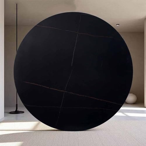Decmiroor Marmor Esstisch Drehplatte Küchen-Drehteller 100cm Großer Lazy Susan Servierteller Drehbarer Servierplatte Leise rutschfeste Drehscheibe für Esszimmer(Black Gold,28"/70cm) von Decmiroor