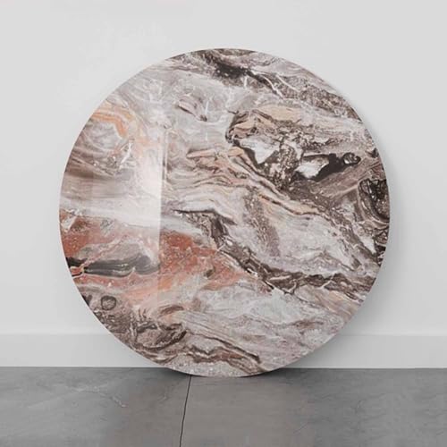 Decmiroor Tischplatte Drehplatte 60-100cm Großer Rund Lazy Susan Drehteller Esstisch Silent Servierteller Restaurant Drehscheibe mit rutschfeste Basis(Brown,100 * 100cm) von Decmiroor