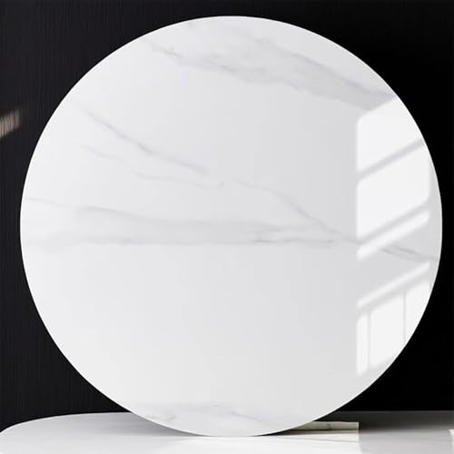 Decmiroor Tischplatte Drehplatte 60-100cm Großer Rund Lazy Susan Drehteller Esstisch Silent Servierteller Restaurant Drehscheibe mit rutschfeste Basis(White,100 * 100cm) von Decmiroor