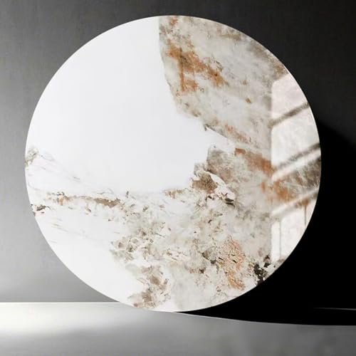 Decmiroor Tischplatte Drehplatte 60-100cm Großer Rund Lazy Susan Drehteller Esstisch Silent Servierteller Restaurant Drehscheibe mit rutschfeste Basis(White Brown,90 * 90cm) von Decmiroor