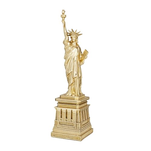 Deco 79 The Novogratz Freiheitsstatue aus Polystein, 12,7 x 10,2 x 43,2 cm, goldfarben von Deco 79