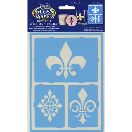 Americana Gloss Enamel Stencils 8"X6"-Large Fleur De Lis Americana Gloss Enamel Stencils 8"X6"-Large Fleur De Lis von DecoArt