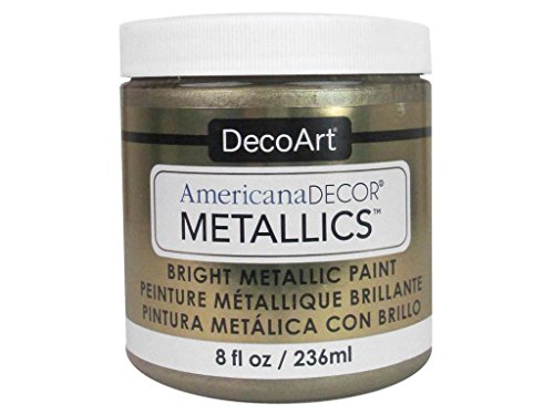 Deco Art Americana Decor Metallic Jar of Paint, acryl, champagnerfarben/goldfarben, 236 ml (1er Pack), 236 von DecoArt