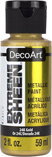 Deco Art Americana Extreme Sheen Farbdose, Acryl, Schwarzgold, 59 ml (1 Stück) von DecoArt