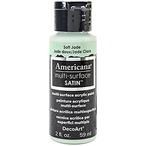 Deco Art Americana Flaschenfarbe für Verschiedene Oberflächen, acryl, Grün (Soft Jade), 3 x 3 x 7 cm von DecoArt