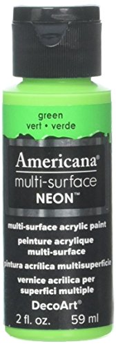 Deco Art Americana Mehrflächige Satin-Neon-Flaschenfarbe, Acryl, Grün, 3 x 3 x 7 cm von DecoArt
