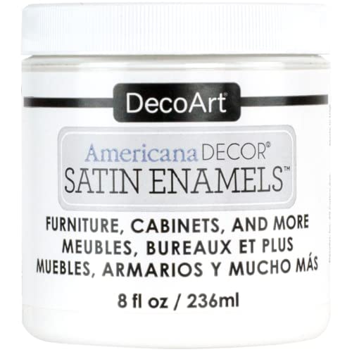 Deco Art PureWht Americana Décor Satin-Emaille-Flasche, acryl, reinweß, 236 ml (1er Pack), 236 von Deco Art
