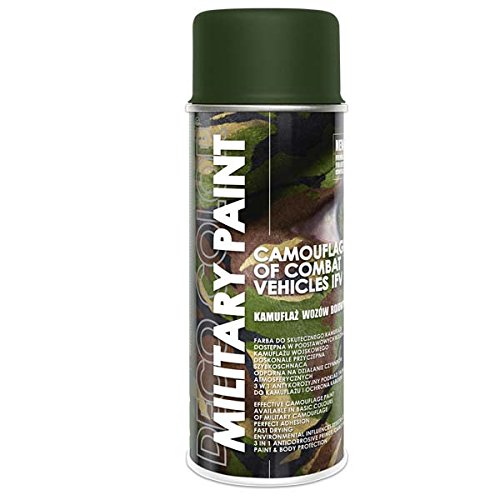 Deco Color 1 Stück 400ml Militär Army Militärlack Lackspray Nato Farbe wählbar (olive-nato RAL 6014) von Deco Color