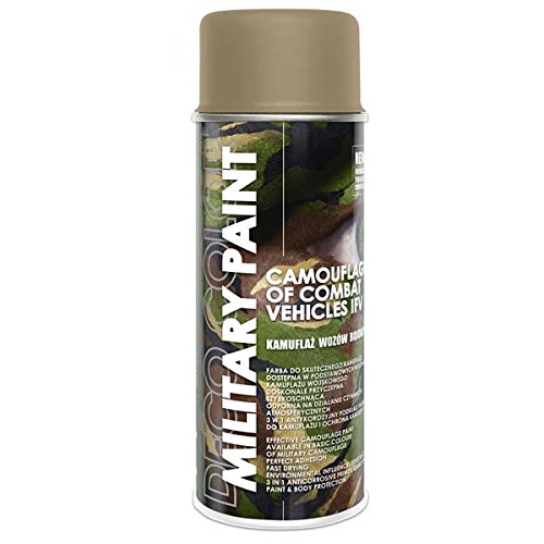 Deco Color 1 Stück 400ml Militär Army Militärlack Lackspray Nato Farbe wählbar (sandhell RAL 1019) von Deco Color