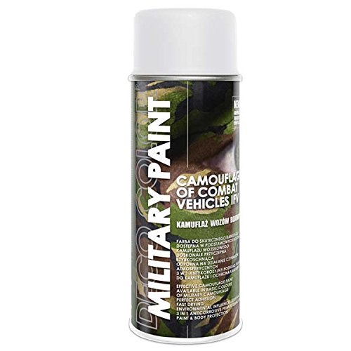 Deco Color 1 Stück 400ml Militär Army Militärlack Lackspray Nato Farbe wählbar (weiß RAL 9010) von Deco Color