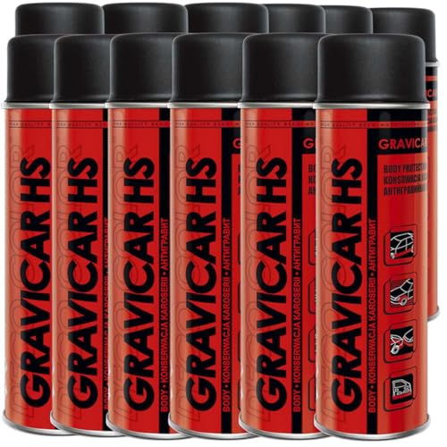 Deco Color 12er Sparpack Gravicar 500ml überlackierbares Unterbodenschutz-Spray auf Kautschuk-Basis Deco Color 12er Sparpack Gravicar 500ml überlackierbares Unterbodenschutz-Spray auf Kautschuk-Basis von Deco Color